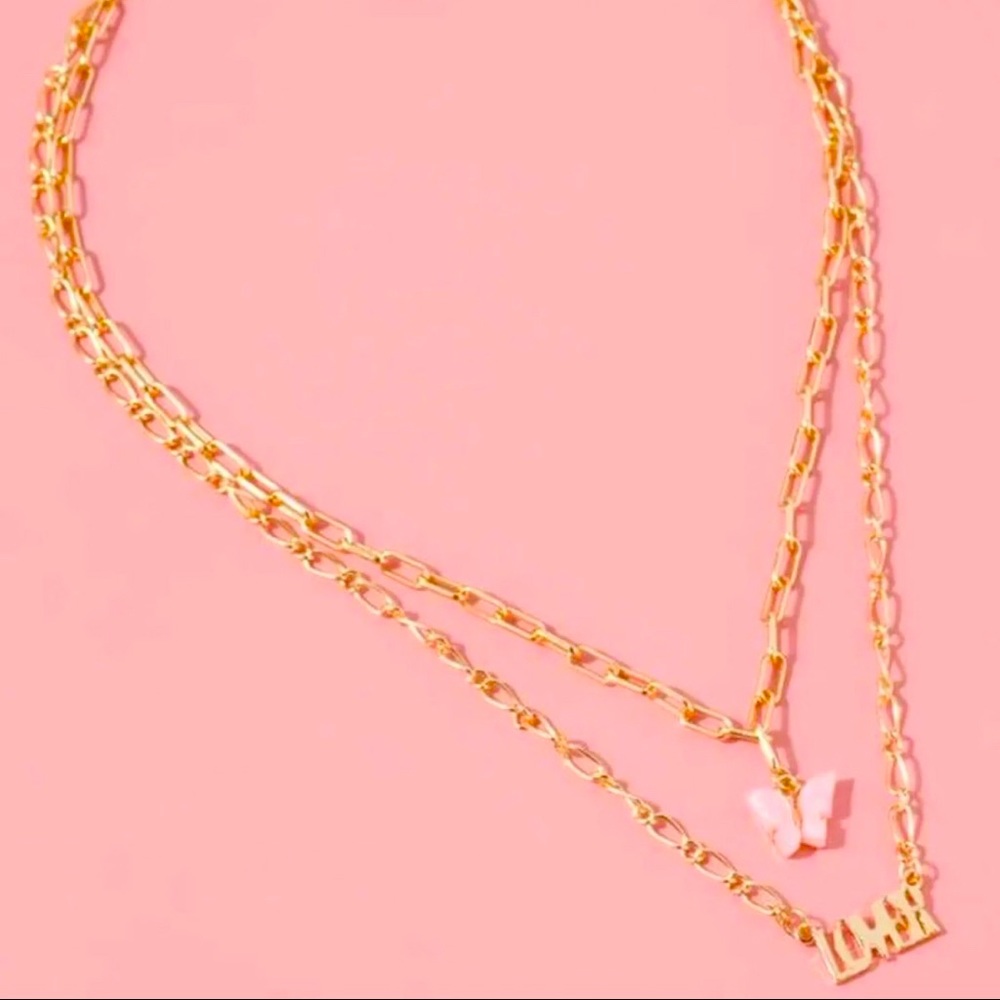 Butterfly Lover Layered Necklace